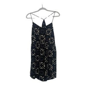 Madewell Women’s 100% Silk Stairview Racerback Batik Dress with Pockets